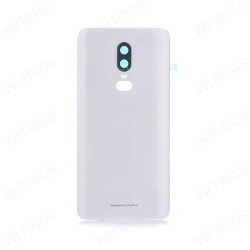 Back Cover+Camera Lens OnePlus 6 White Back Cover+Camera Lens OnePlus 6 White